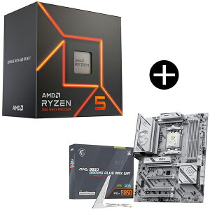 AMD Ryzen5 7600 With Wraith Stealth Cooler 100-100001015BOX CPU (6C/12T 4.0Ghz 65W) + MSI MAG B850 GAMING PLUS MAX WIFI �}�U�[�{�[�h �Z�b�g