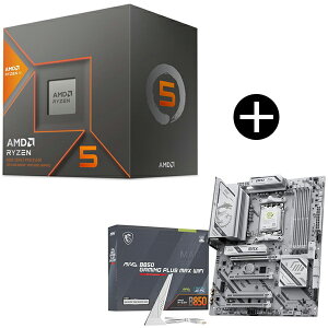 AMD Ryzen 5 8600G BOX With Wraith Stealth Cooler CPU + MSI MAG B850 GAMING PLUS MAX WIFI �}�U�[�{�[�h �Z�b�g