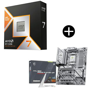 AMD Ryzen 7 9800X3D CPU + MSI MAG B850 GAMING PLUS MAX WIFI �}�U�[�{�[�h �Z�b�g