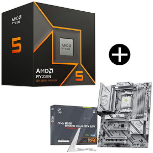 AMD Ryzen 5 9600 CPU + MSI MAG B850 GAMING PLUS MAX WIFI �}�U�[�{�[�h �Z�b�g