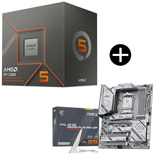 AMD Ryzen 5 8500G BOX With Wraith Stealth Cooler CPU + MSI MAG X870E GAMING PLUS MAX WIFI �z���C�g MAG X870E GAMING PLUS MAX WIFI �}�U�[�{�[�h �Z�b�g