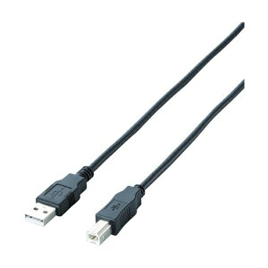 ELECOM U2C-JB15BK �u���b�N [�G�RUSB2.0�P�[�u��(1.5m) A-B�^�C�v]