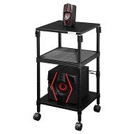 Bauhutte バウヒュッテ スピーカーラック BHS-400SP-BK 昇降式スピーカースタンド ゲーミング家具 リモー…