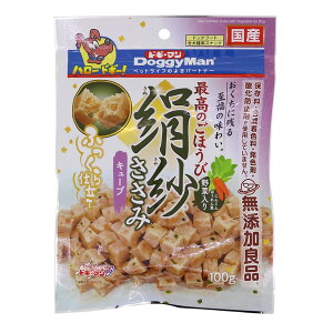 ドギーマン 絹紗 キューブ 野菜入り 100g