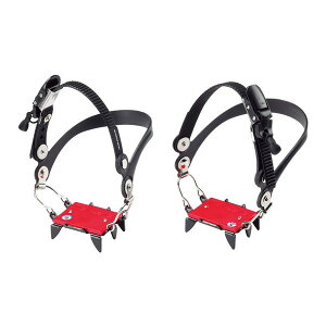 エバニュー EVERNEW EBY013 4本爪アイゼンバックル式 雪道 凍結路 着脱式 滑り止め アイゼン トレッキング 登山 キャンプ ソロキャンプ