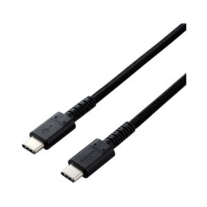 ELECOM MPA-CCS20PNBK �X�}�z�E�^�u���b�g�pUSB�P�[�u�� USB(C-C) ���ϋv Power Delivery�Ή� �F�ؕi 2.0m �u���b�N ���[�J�[����