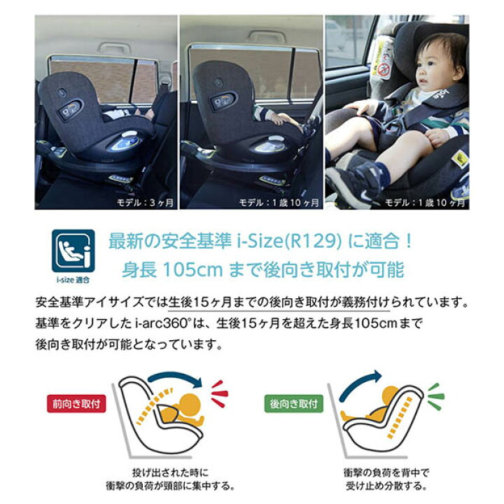 楽天市場】Joie チャイルドシート アイアーク 360° キャノピー付 