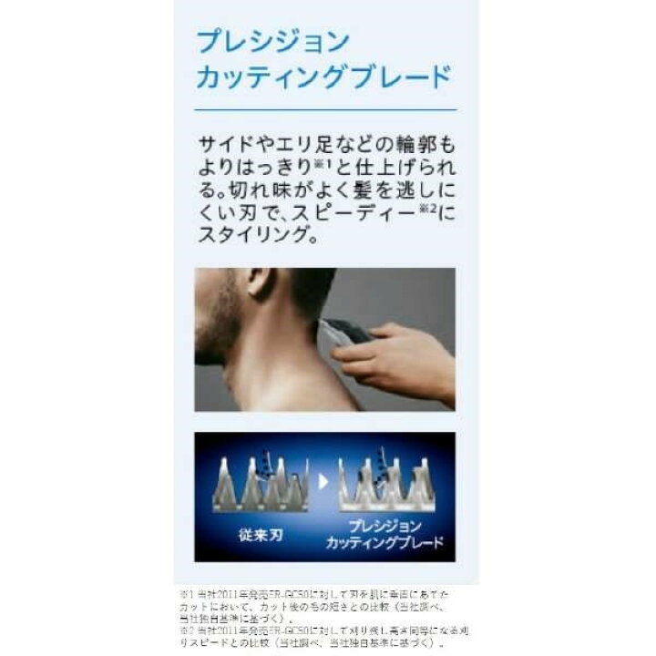 パナソニック Panasonic メンズヘアーカッター セルフカット 長さ切替ダイヤル コンパクトボディ 水洗いok 充電 防水 交流式 ヘアカット バリカン Er Gc75 S 海外対応 散髪 新生活 男性 シルバー調 コードレス Er Gc75