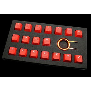 Tai-Hao th-rubber-keycaps-red-18 ���b�h [�Q�[�~���O�L�[�L���b�v 18�L�[]
