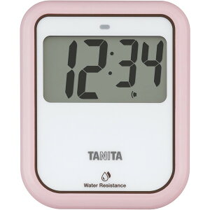 【エントリーでP10倍!24日20:00-27日9:59】 TANITA タニタ TD-422-PK ピンク 非接触タイマー 洗えるタイプ 手をかざして スタート ストップ 一時停止 音量3段階切替 LEDランプ 丸洗いOK 防水 マグネット