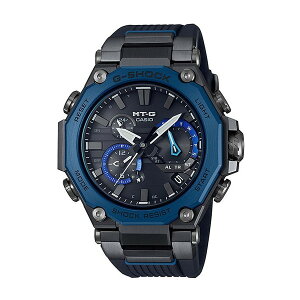 【エントリーでP10倍!24日20:00-27日9:59】 CASIO(カシオ) MTG-B2000B-1A2JF ブラック ブルー 新品 正規品 G-SHOCK 人気 ねじロック式リューズ MT-G ソーラー電波 腕時計 メンズ Bluetooth スマホ 軽量 LEDライト