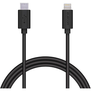 ELECOM MPA-CL10BK USB C-LightningP[u X^_[h 1.0m ubN