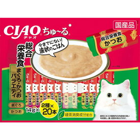 いなばペットフード CIAO ちゅ～る おやつ 猫用 14g×40本 国産 スナック 総合栄養食 まぐろ・かつおバラエティ チュール ちゅ～る