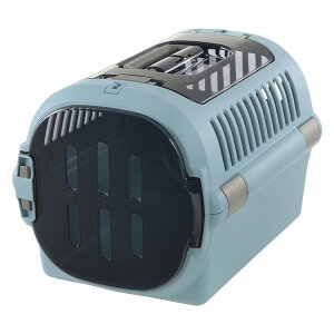 【エントリーでP10倍!24日20:00-27日9:59】 リッチェル キャリーケース 超小型犬 小型犬 猫用 体重目安12kg以下 プラスチック製 キャンピングキャリーファイン ダブルドア ブルー M