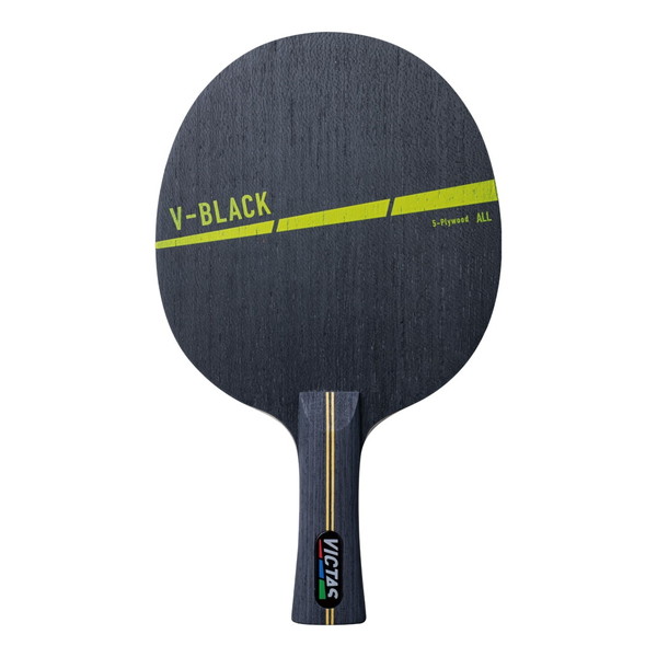 鮮やかなカラーが特徴の5枚合板ラケット VICTAS V-BLACK FL ファッション通販 信頼 卓球ラケット