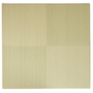 萩原 水拭きできる い草風 置き畳 市松模様 82×82×2.5cm グリーン メーカー直送 新生活