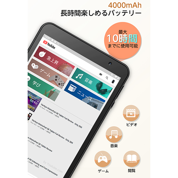 楽天市場】タブレットPC Wi-Fiモデル Android 10.0(go edition) 8 