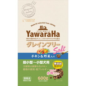 マルカン ヤワラハ グレインフリー ソフト チキン&野菜入り 600g ドッグフード 犬用 ペットフード