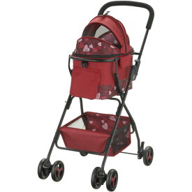 犬 カート ペットカート ミニモ レッド 分離式 超小型犬 小型犬 猫用 折りたたみ コンパクト 小型 体重目安 6kg以下 リッチェル Richell ペットバギー シニア 猫 キャリーケース 防災 ペット 避難 災害