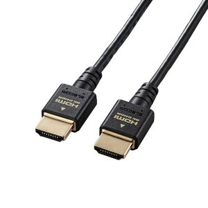 ELECOM DH-HD21ES20BK HDMI �P�[�u�� HDMI2.1 �E���g���n�C�X�s�[�h �X���� 8K4K�Ή� 2m �u���b�N ���[�J�[����