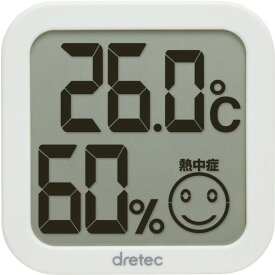 DRETEC O-271WT ホワイト [デジタル温湿度計]