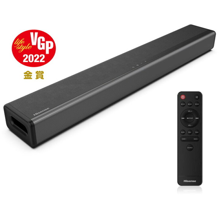 楽天市場 Hisense シアターサウンドシステム 2 1ch Bluetooth対応 Hs214 ブラック 黒 テレビスピーカー ホームシアターシステム サブウーファー内蔵 高音質 重低音 音楽 Tv コンパクト スタイリッシュ 簡単接続 新生活 ハイセンス 総合通販premoa 楽天市場店