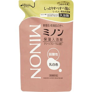 【エントリーでP10倍!24日20:00-27日9:59】 第一三共ヘルスケア ミノン 薬用保湿入浴剤 つめかえ用 400ml