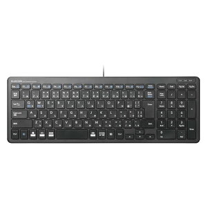 ELECOM TK-FCP097BK 有線コンパクトキーボード パンタグラフ式 薄型 ブラック メーカー直送 新生活