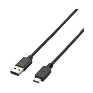 ELECOM U2C-AC40BK USB2.0�P�[�u�� A-C�^�C�v �m�[�}�� 4m �u���b�N