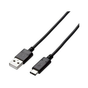 ELECOM U2C-AC30NBK USB2.0�P�[�u�� A-C�^�C�v �F�ؕi 3A�o�� 3.0m �u���b�N