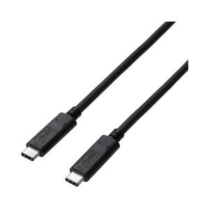 ELECOM USB3-CCP10NBK USB3.1�P�[�u�� Gen2 C-C�^�C�v �F�ؕi PD�Ή� 3A�o�� 1.0m �u���b�N ���[�J�[����