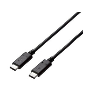 ELECOM USB3-CC5P05NBK USB3.1�P�[�u�� Gen2 C-C�^�C�v �F�ؕi PD�Ή� 5A�o�� 0.5m �u���b�N ���[�J�[����