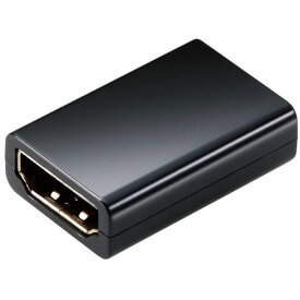 ELECOM AD-HDAASS01BK ブラック HDMI アダプタ 延長 金メッキ 4K 60p スリムタイプ EU RoHS指令準拠