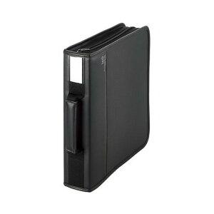 【エントリーでP10倍!24日20:00-27日9:59】 ELECOM CCD-SSB160BK CD DVD Blu-rayケース ファスナー付 160枚収納
