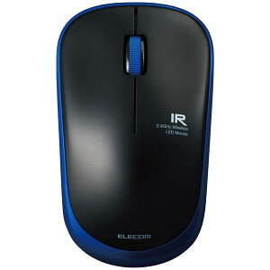 �G���R�� ���C�����X�}�E�X 3�{�^�� �É� �ȓd�� �d�r������ �ԊO��LED 2.4GHz ���� �u���b�N(��) M-IR07DRSBK �V����