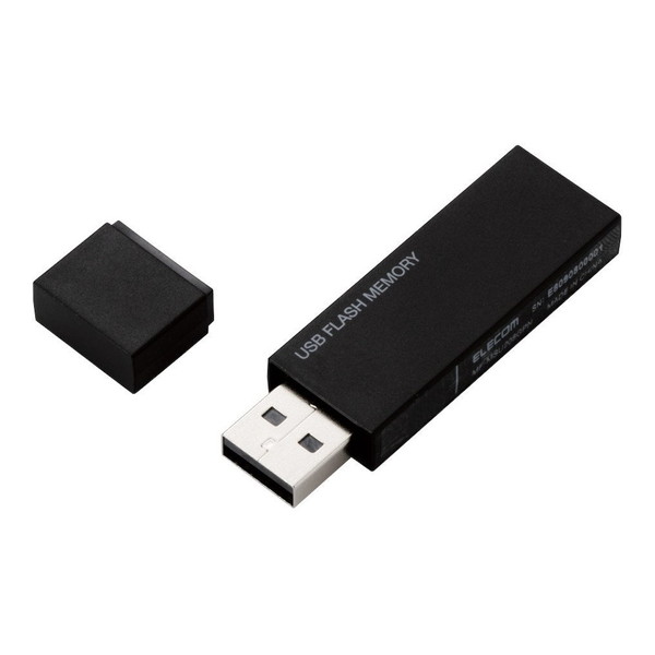 美しいシンプルなデザインで使用シーンを選ばない 2種のセキュリティソフトに対応したシンプルUSB2.0メモリ ELECOM MF-MSU2B16GBK USBメモリー USB2.0対応 海外限定 店内全品対象 セキュリティ機能対応 ブラック 16GB