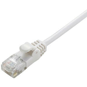 ELECOM LD-GPY/WH7 �z���C�g [���炩LAN�P�[�u��(CAT6�����E7m)]