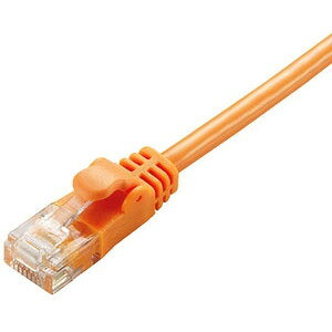 ELECOM LD-GPY/DR2 �I�����W [Gigabit ���炩LAN�P�[�u�� (CAT6�����E�������E2m)]