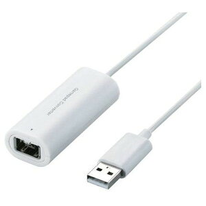 ELECOM JC-W01UWH �z���C�g [Wii�R���g���[���Ή�1�|�[�g�Q�[���p�b�h�R���o�[�^]