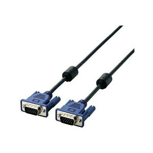 ELECOM CAC-50BK/RS �u���b�N [RoHs�Ή�D-sub15�s��(�~�j)�P�[�u�� �X���� 5m]