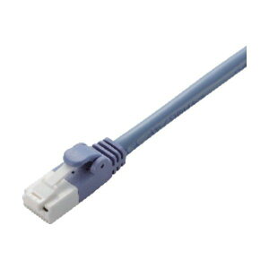 ELECOM LD-CTT/BU10/RS EU RoHS�w�ߏ��� CAT5E�Ή� �ܐ܂�h�~ LAN�P�[�u�� 10m �ȈՃp�b�P�[�W�d�l(�u���[)