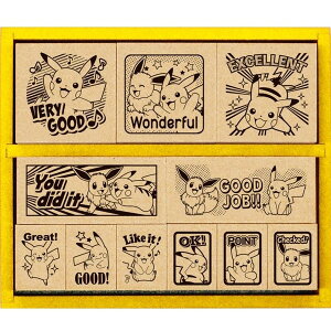 【エントリーでP10倍!24日20:00-27日9:59】 ビバリー SDH-119 ポケットモンスター 英語の木製ごほうびスタンプ