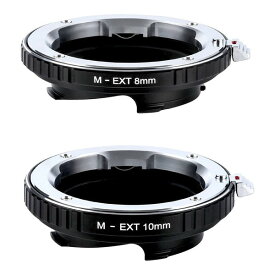 【4/25限定！エントリー＆抽選で最大100%Pバック】 K&F Concept KF-MM8/10 [レンズマウントアダプター (ライカMマウント接写セット) 8mm/10mm]