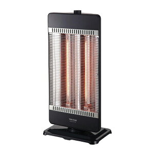 ヒーター 首振り TEKNOS CHM-4532(K) ブラック カーボンヒーター