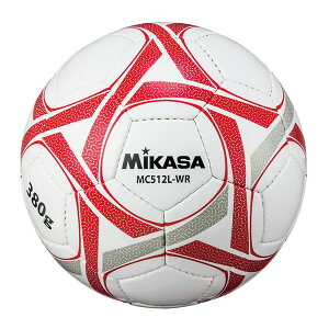 MIKASA MC512L-WR サッカーボール トレーニング 5号球 380g 手縫い ホワイト×レッド