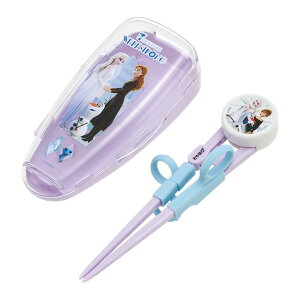 【エントリーでP10倍!24日20:00-27日9:59】 スケーター ADXT1S アナと雪の女王 子供用 しつけ箸 14cm トレーニング箸 右手用 専用ケース付き