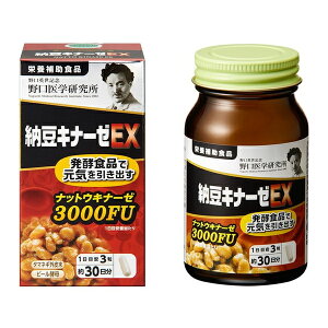 【エントリーでP10倍!24日20:00-27日9:59】 納豆キナーゼEX 90粒 株式会社野口医学研究所