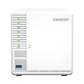 QNAP キューナップ NAS(ネットワークHDD) TS-364-8G [ドライブベイ数：HDD/SSDx3、M.2 SSDx2 DLNA：○ LAN速度：2.5GbE] ストレージ 外付けハードディスク