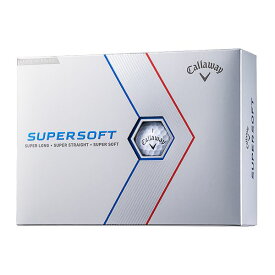 SUPERSOFT(スーパーソフト) ゴルフボール 2023年モデル ホワイトグロシー 1ダース(12個入り) キャロウェイ 【日本正規品】
