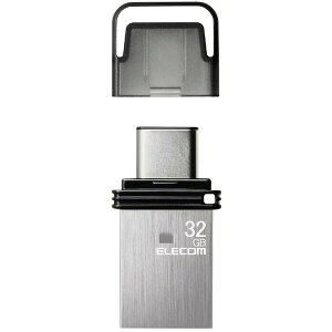 MF-CAU32032GSV ELECOM Vo[ USB 32GB USB3.2(Gen1)/3.1(Gen1)/3.0/2.0 2in1 (Type-C / USB A) Lbv